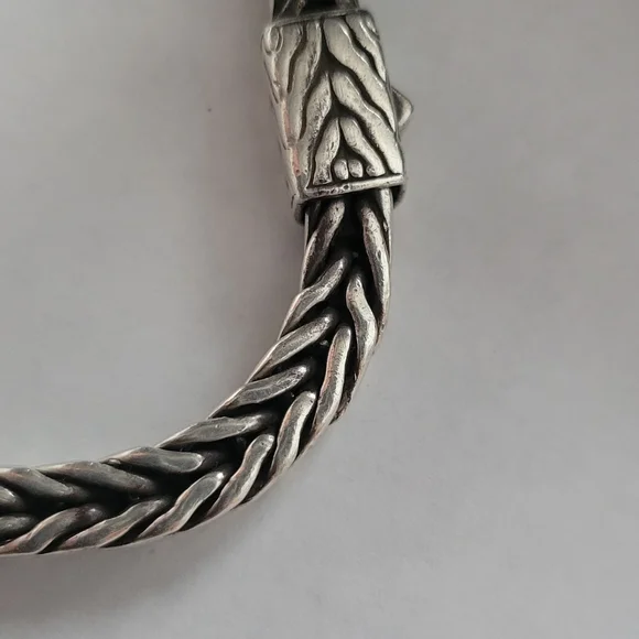 John Hardy Sterling Silver Box Braided Chain Bracelet - Picture 7 of 10